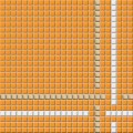 TETRIS mozaika 1,1x1,1 30x30x0,6 pomara�czowa mix GDM01032