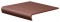 V-shape Burgund 30x32cm Matowa Stopnice [CERRAD]