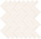 WHITE MICRO MOSAIC PARQUET MIX 31,3x33,1 Biaa OD569-005 [CERSANIT]