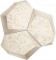 Mozaika �cienna Alabaster shine white 210 x 190 Mat [DOMINO]