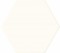 P�ytki �cienne Burano white hex 125 x 110 Mat [DOMINO]