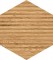 Pytki cienne Flare wood hex 125 x 110 Mat [DOMINO]