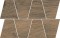 Rustic Brown Mosaic Trapeze Matt Rect brzowy 19 x 30,6 struktura	matowa	OD498-086 [OPOCZNO]
