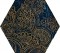 Urban Colours Blue Inserto Szklane Heksagon B 19,8x17,1 struktura [PARADY�]