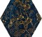 Urban Colours Blue Inserto Szklane Heksagon C 19,8x17,1 struktura [PARADY�]