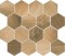 Uniwersalna Mozaika Prasowana Wood Natural Mix Heksagon Mat 22x25,5 [PARADY]