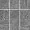 QUARZIT pytka ceramiczna wysokospieczona 10x10 ciemnoszara DAR12738 mat , z reliefem [RAKO]