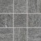 QUARZIT p�ytka ceramiczna wysokospieczona 10x10 ciemnoszara DAR12738 mat , z reliefem [RAKO]