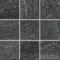 QUARZIT p�ytka ceramiczna wysokospieczona 10x10 czarna DAR12739 mat , z reliefem [RAKO]