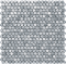 Drops metal silver hex Mozaika cienna 302x300 Mat [TUBDZIN]