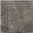 Piatto antracyt 30x30cm Matowa Stopnice [CERRAD]