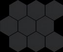Cambia black lappato heksagon 27,53x33,4cm Lappato Mozaika [CERRAD]
