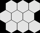 Cambia white lappato heksagon 27,53x33,4cm Lappato Mozaika [CERRAD]