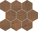 FINWOOD OCHRA MOSAIC HEXAGON 28x33,7 Br�zy i grafity WD565-003 [CERSANIT]