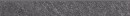 BOLT DARK GREY SKIRTING MATT RECT 7,2x59,8 Szara Strukturalna, Mat ND090-016 [CERSANIT Life Designed]