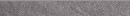 BOLT GREY SKIRTING MATT RECT 7,2x59,8 Szara Strukturalna, Mat ND090-020 [CERSANIT Life Designed]