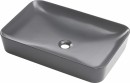 Tess Umywalka ceramiczna nablatowa - 60x40 cm antracyt, titanium CDS_DU6S [DEANTE]