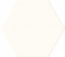 Pytki cienne Burano white hex 125 x 110 Mat [DOMINO]