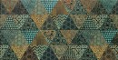 Dekor �cienny Margot green geo 608 x 308 Mat [DOMINO]