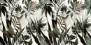 P�ytki �cienne Rainforest leaves SAT 1198 x 598 Satyna [DOMINO]
