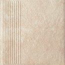 Scandiano Beige Stopnica Prosta 30x30 struktura [PARADY�]