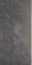 Viano Antracite Stopnica Prosta 30x60 struktura [PARADY�]