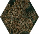 Urban Colours Green Inserto Szklane Heksagon B 19,8x17,1 struktura [PARADY�]