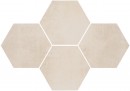 Stark Cream mosaic hexagon 28,3x40,8 Matowa [STARGRES]