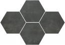 Stark Graphite mosaic hexagon 28,3x40,8 Matowa [STARGRES]