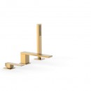 SLIM COLORS Bateria wannowa trzyotworowa z�otym matowy 20216103OM [TRES]