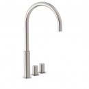 PROJECT TRES Dwuuchwytowa bateria nablatowa stal 06110502AC [TRES]