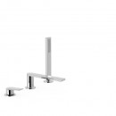 PROJECT TRES Bateria wannowa trzyotworowa chrom 21116101 [TRES]