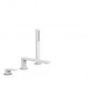 PROJECT TRES Bateria wannowa trzyotworowa biel matowa 21116101BM [TRES]