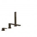 PROJECT TRES Bateria wannowa trzyotworowa czarny br�z 21116101KMB [TRES]