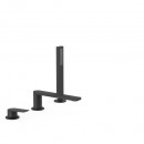 PROJECT TRES Bateria wannowa trzyotworowa czer� matowa 21116101NM [TRES]