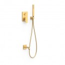 PROJECT TRES Zestaw natryskowy z bateri� podtynkow� Rapid-Box 24-k z�oto matowe 21128007OM [TRES]