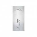 MONOCLASIC COLORS Zestaw natryskowy z bateri� termostatyczn� podtynkow� 24235301AC stalowym [TRES]