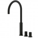 STUDY EXCLUSIVE Dwuuchwytowa bateria nablatowa czer� matowa 06110502NM [TRES]