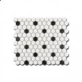 Mozaika Gresowa  ElCasa HEXAGON Black&White MAT 26x30