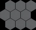 Cambia grafit lappato heksagon ciemnoszary 27,53x33,4cm Lappato Mozaika [CERRAD]