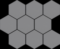 Cambia gris lappato heksagon 27,53x33,4cm Lappato Mozaika [CERRAD]