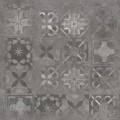 Softcement graphite patchwork ciemnoszary 59,7x59,7cm Matowa Dekor, Płytki ścienne, Płytki podłogowe Matowa [CERRAD]