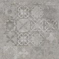 Softcement silver patchwork 59,7x59,7cm Matowa Dekor, Matowa [CERRAD]
