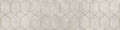 Softcement white geo 29,7x119,7cm Matowa Dekor, Matowa [CERRAD]