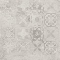 Softcement white patchwork 59,7x59,7cm Matowa Dekor, Matowa [CERRAD]