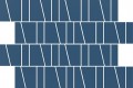 ZAMBEZI BLUE TRAPEZE MOSAIC MATT 20x29,9 Żywe kolory/kontrasty Gładka, Matowa WD942-015 [CERSANIT]
