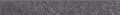BOLT DARK GREY SKIRTING MATT RECT 7,2x59,8 Najmodniejsze szarości Strukturalna, Mat ND090-016 [CERSANIT Life Designed]