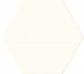 Burano white hex 125 x 110 Mat [DOMINO]