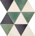 Mozaika cienna Margot green 258 x 328 Mat + Poysk [DOMINO]