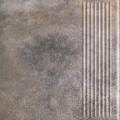 Viano Grys Stopnica Prosta 30x30 struktura [PARADY�]